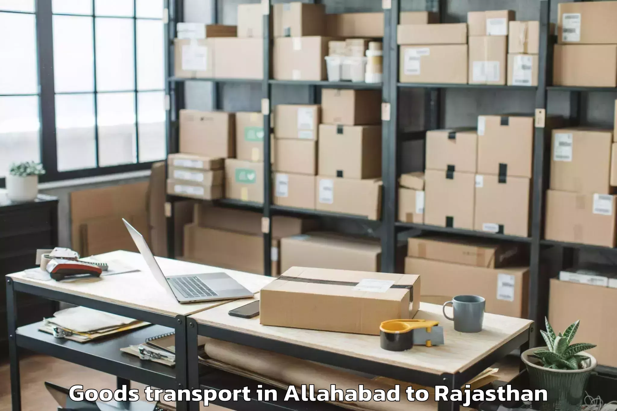 Discover Allahabad to Churu Goods Transport